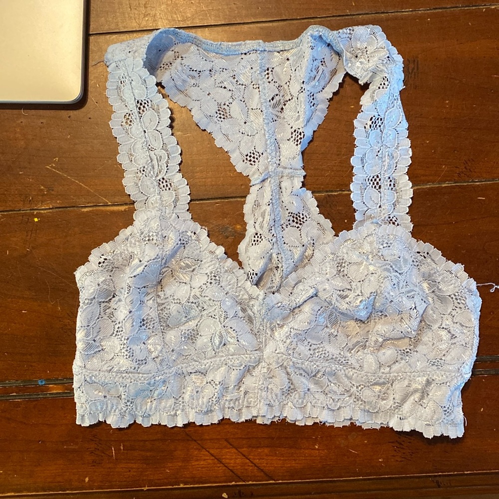 Light blue lace bralette